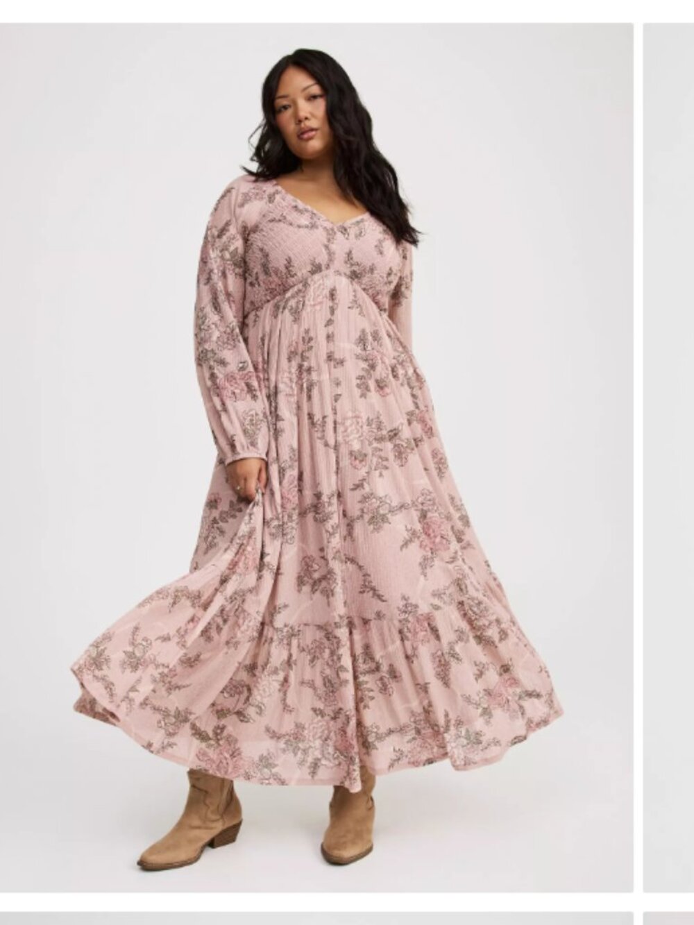 Torrid Festi Smocked Bodice Maxi Dress - Torrid Size 5